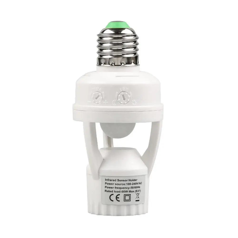E27 PIR Motion Sensor Lamp Holder – Auto Light Switch Socket Motion Sensor Socket Axl A