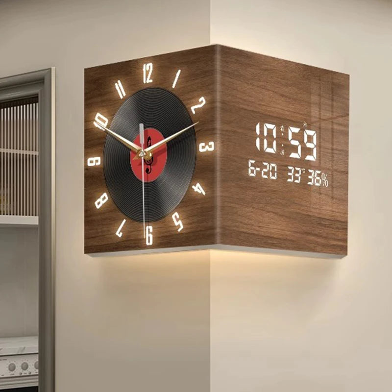 Modern LED Digital Wall Clock – Large Silent Acrylic Calendar LED Wall Clock Axl