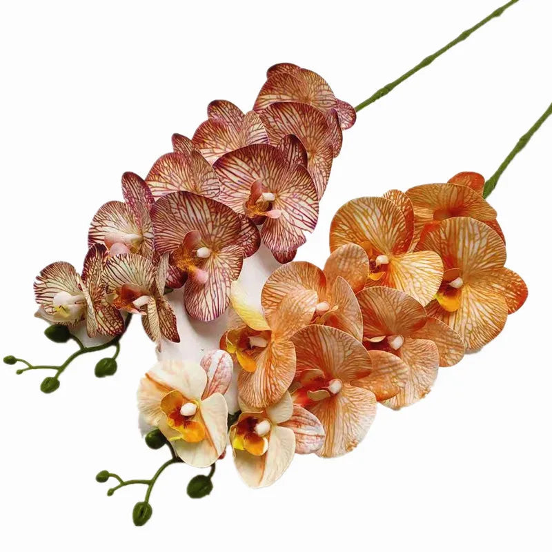 Real Touch Artificial Orchid – 9 Heads Phalaenopsis Stem 91cm Artificial Flower Stem Axl