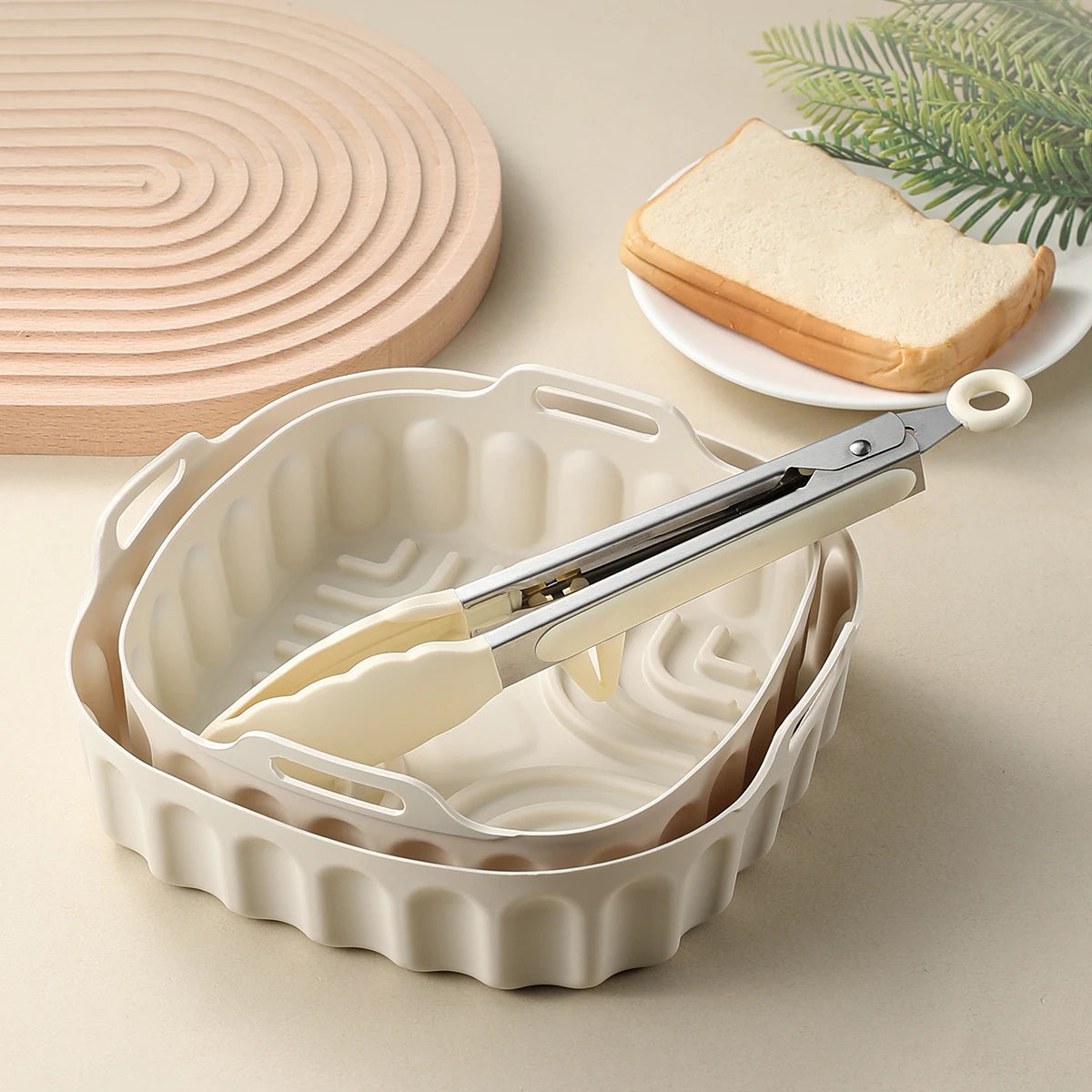 Air Fryer Silicone Tray – Oven Baking Liner & Basket Pad Silicone Baking Liner Axl 3PCS