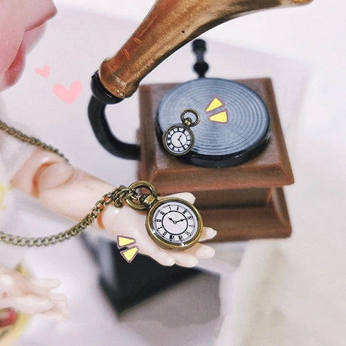 1/12 Dollhouse Miniature Vintage Pocket Watch Accessory Dollhouse Accessory Axl