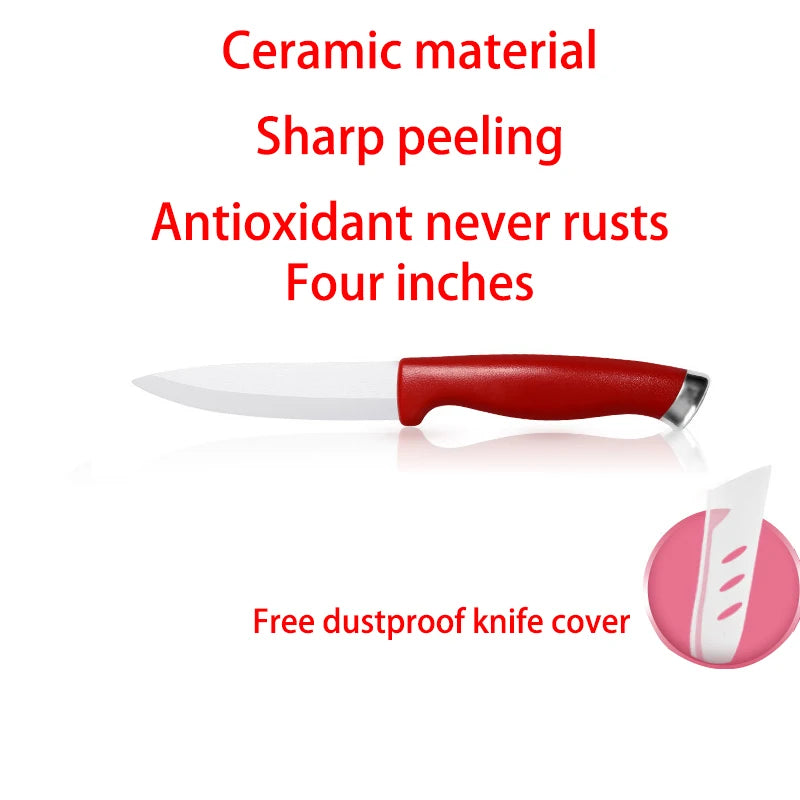 Professional Ceramic Fruit Knife Set with Sleeve – 1 or 3 Piece Ceramic Knife Set Axl 1pcs A