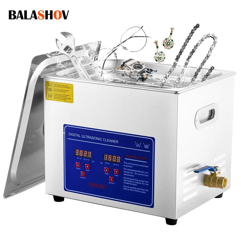 BALASHOV 40kHz Ultrasonic Cleaner 2L & 6L – Jewelry & Watch Ultrasonic Cleaner Axl