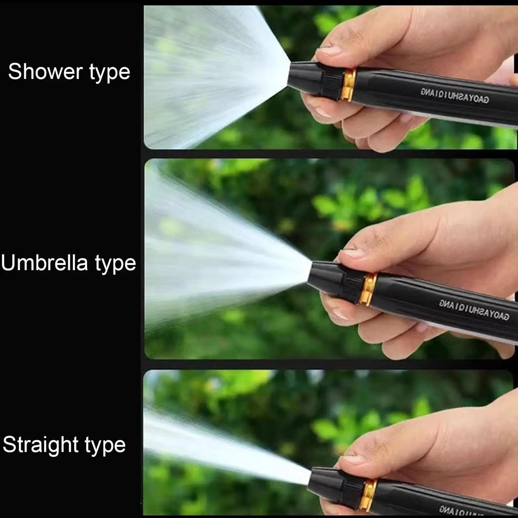 Metal Garden Hose Spray Nozzle – 3 Pattern Handheld Sprayer Garden Hose Nozzle Axl