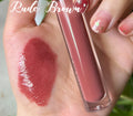 Matte Lip Gloss Long-Lasting Moisturizing Lipstick | 5ml Matte Lip Gloss Axl Rude Brown 30pcs with logo