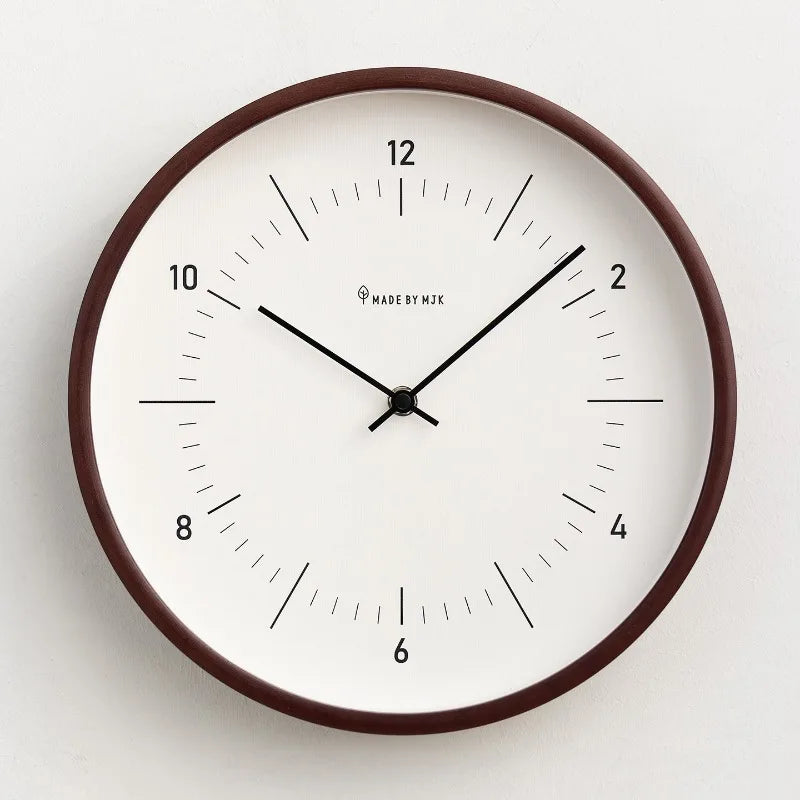 Oeny Wooden Wall Clock – Silent Round Modern Décor 25/30cm Wooden Wall Clock Axl