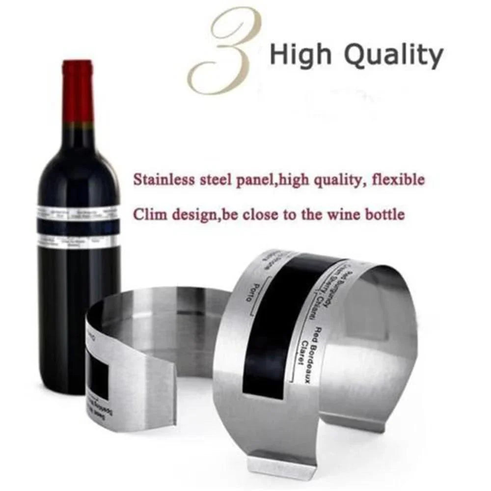 LCD Wine Bottle Collar Thermometer – Snap Clip for Champagne Wine Bottle Thermometer Axl