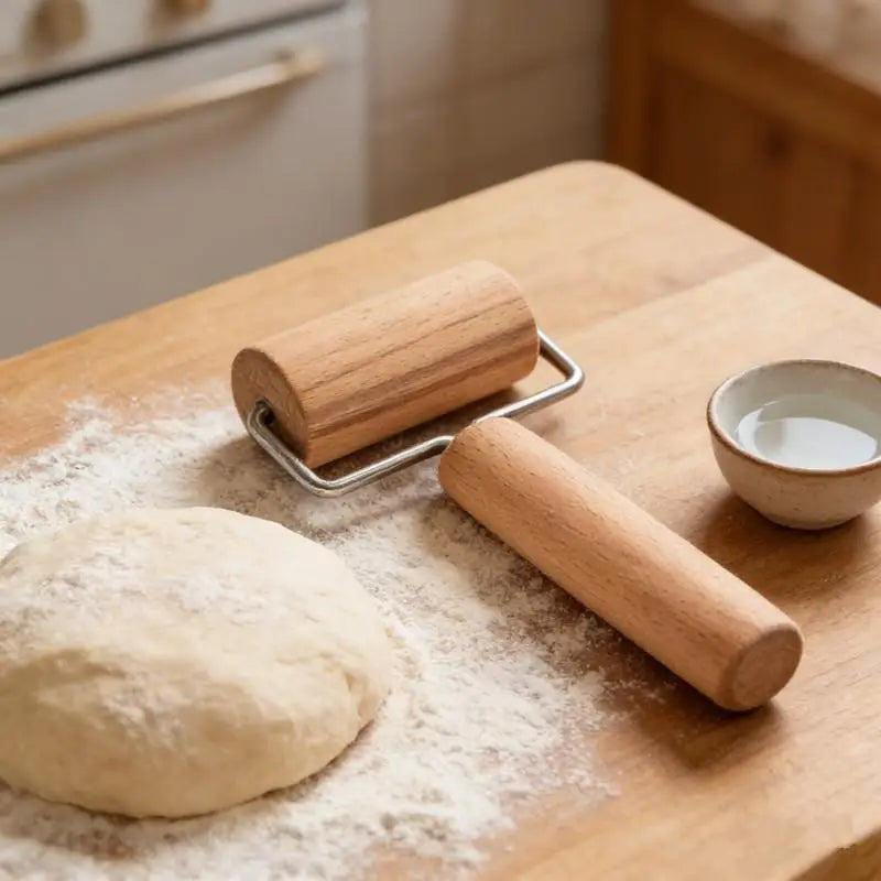 Wooden Rolling Pin – Double Head Dough Roller for Pizza & Pastry Wooden Rolling Pin Axl