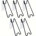 5-Pack Adjustable Black Metal Easel Brackets for Picture Frames Picture Frame Easels Axl 5pcs