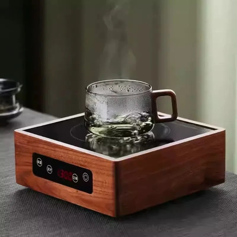 KEMORELA Black Glass Tea Cup – Tea-Water Separation Glass Tea Cup Axl