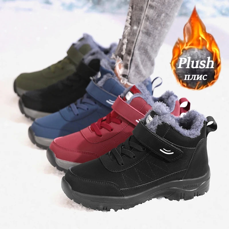 Women's Waterproof Snow Boots – Warm Plush Anti-Slip Winter Women's Snow Boots Axl