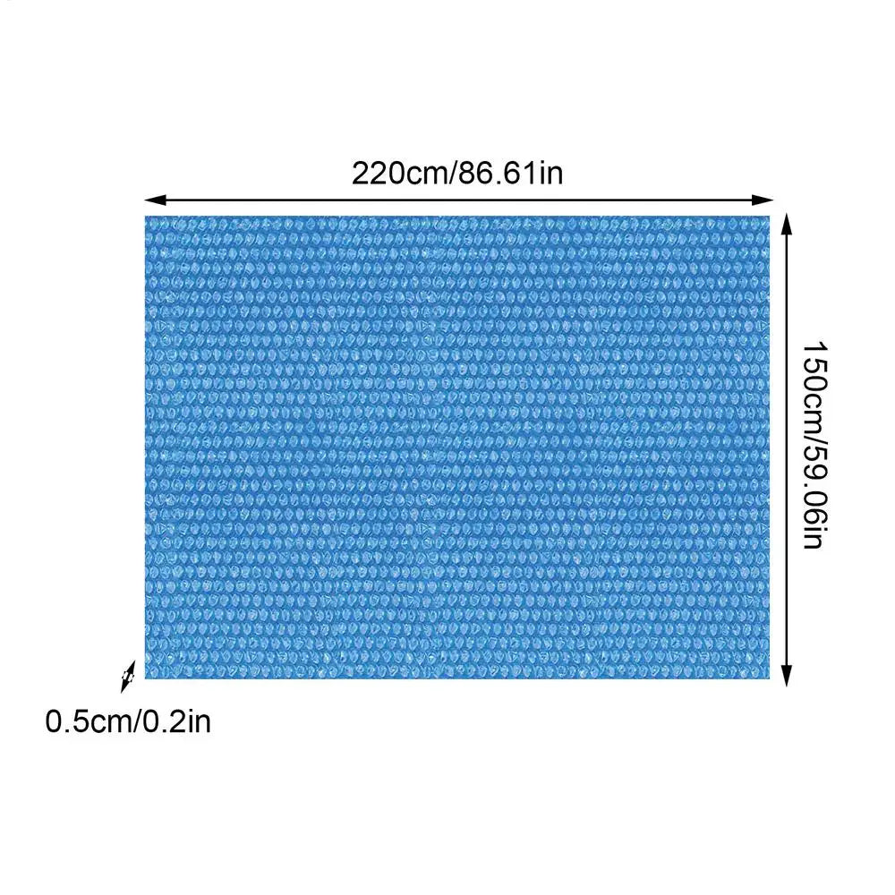Rectangular Pool Bubble Cover – Heat Retention & Dustproof Pool Cover Axl 220x150cm