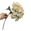 Faux Silk Hydrangea Stem – Autumn Colors | Wedding & Home Decor Artificial Flower Stem Axl Beige