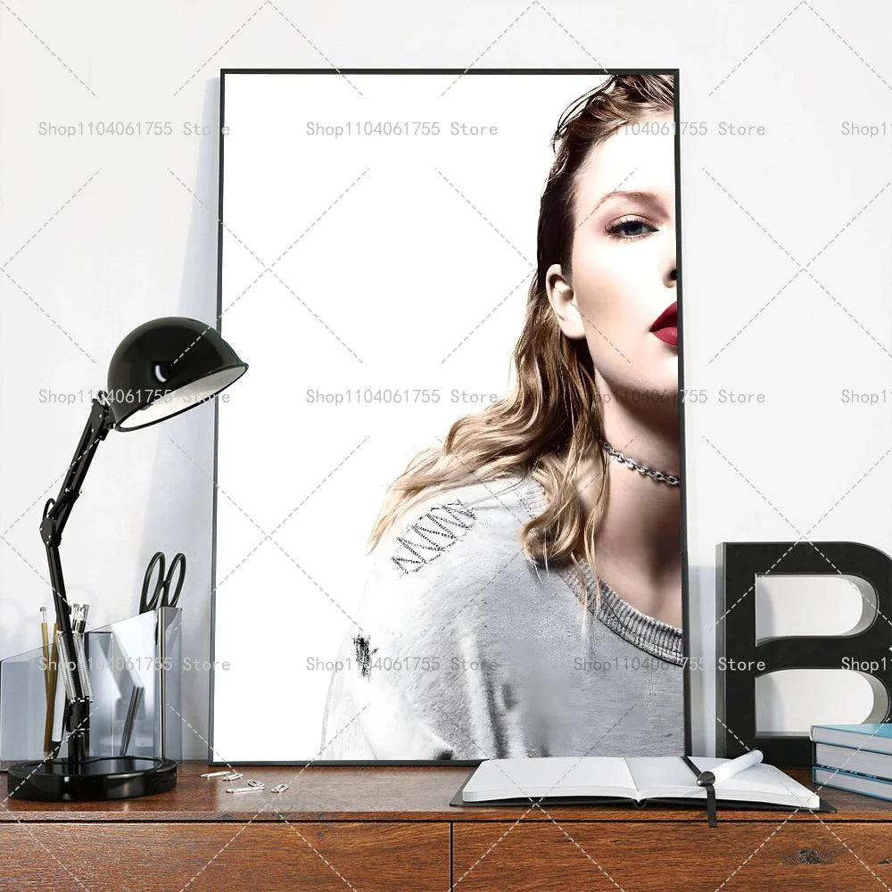 Singer T-Taylors Wall Poster – Self-Adhesive Waterproof Sticker Wall Art Poster Axl z3 40x60cm No Frame