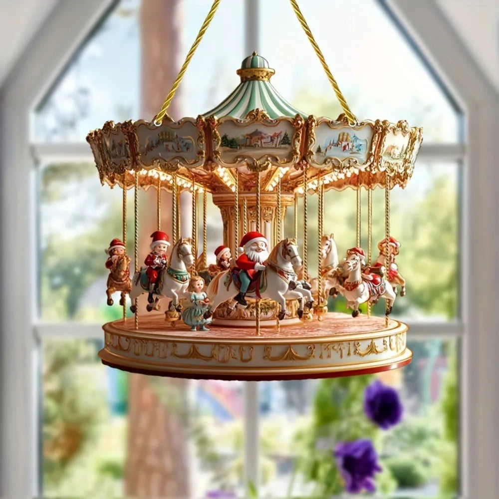 Large Acrylic Christmas Ornaments – Sun Light Catcher Pendants Christmas Ornament Axl