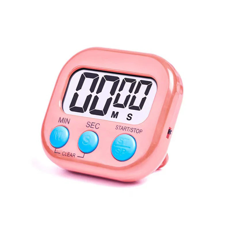 Magnetic Digital Kitchen Timer with Stand – 99-Min Countdown Digital Kitchen Timer Axl pink