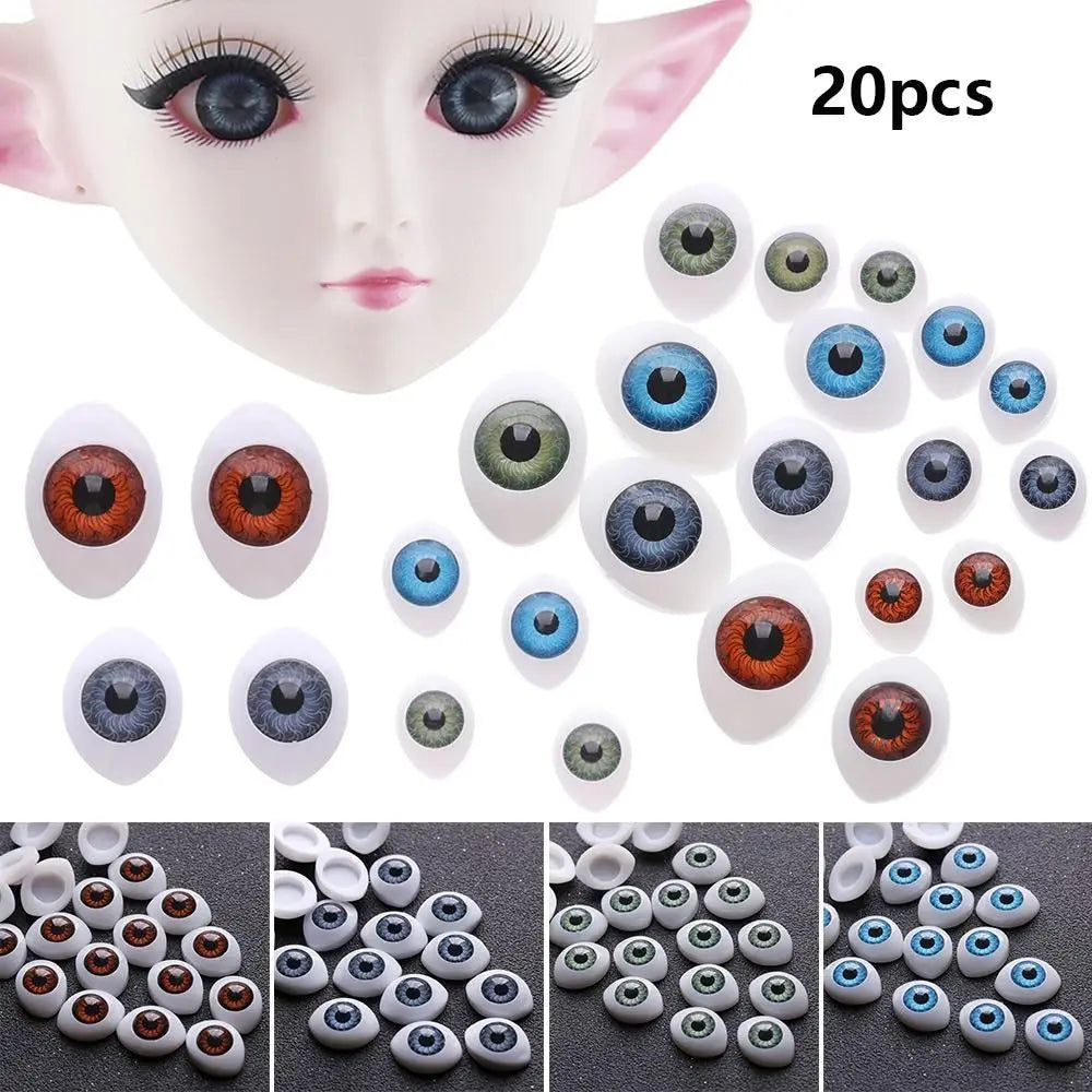20 Pcs Plastic Safety Eyes for DIY Dolls, Puppets & Crafts DIY Craft Accessories Axl