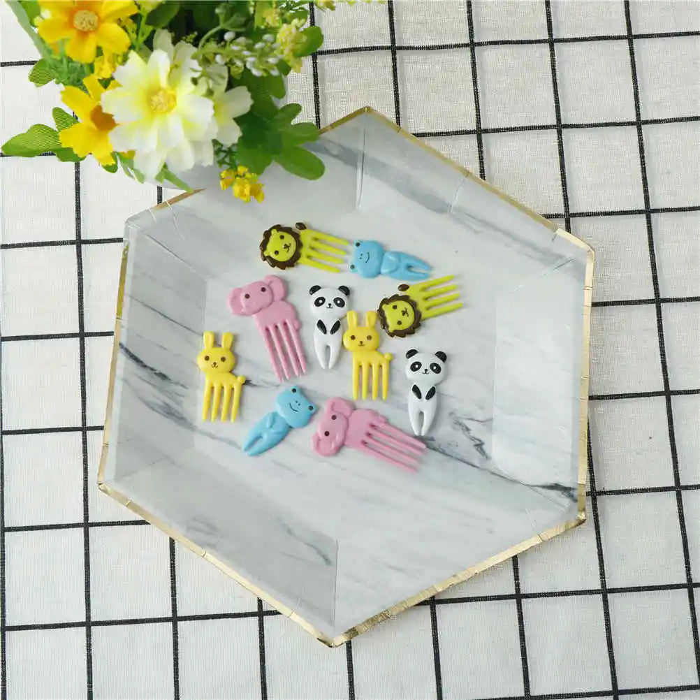 10-Piece Kids Animal Cartoon Fruit Picks – Bento Lunch Decor Bento Food Picks Axl