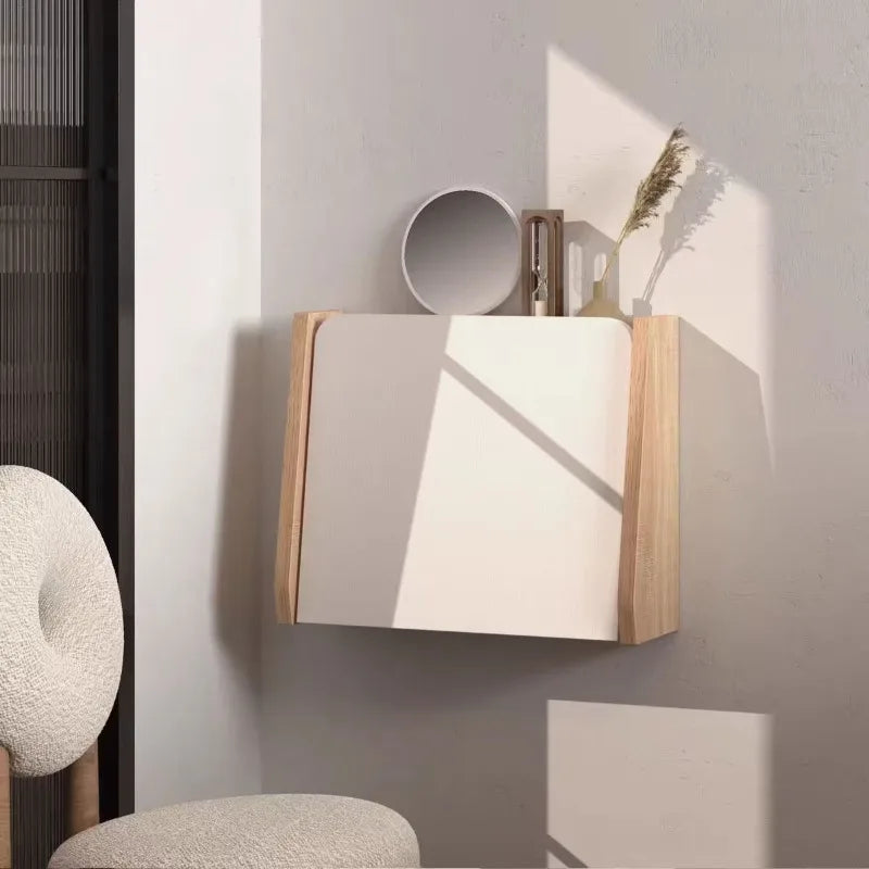Wall-Mount Wooden Vanity Dressing Table with Mirror | Modern Vanity Dressing Table Axl