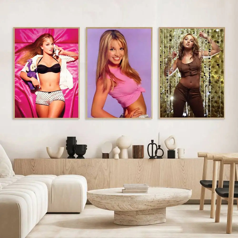 Britney Spears HD Wall Poster – Self-Adhesive & Waterproof Wall Art Poster Axl
