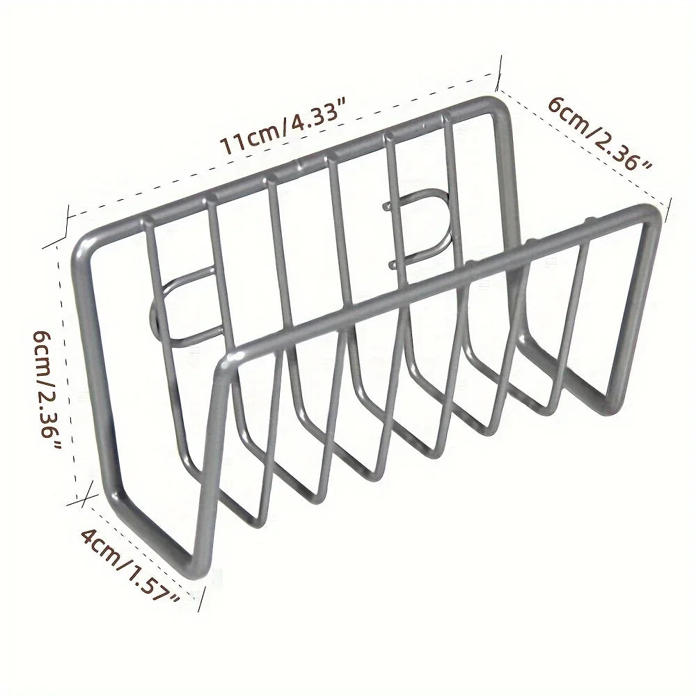 Kitchen Sink Suction Sponge Holder – Steel Sink Organizer Sink Sponge Holder Axl