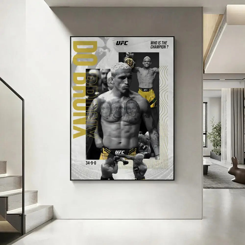 Charles Oliveira HD Poster – Waterproof MMA Wall Art Decor Wall Art Poster Axl White1 15X20cmNoframe