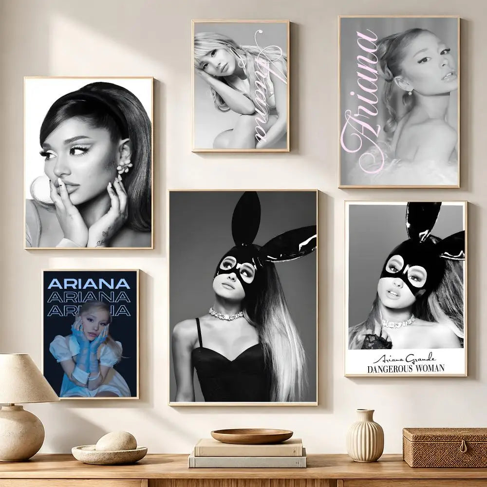 Ariana Grande HD Waterproof PVC Poster Stickers | Wall Decor Wall Decor Stickers Axl