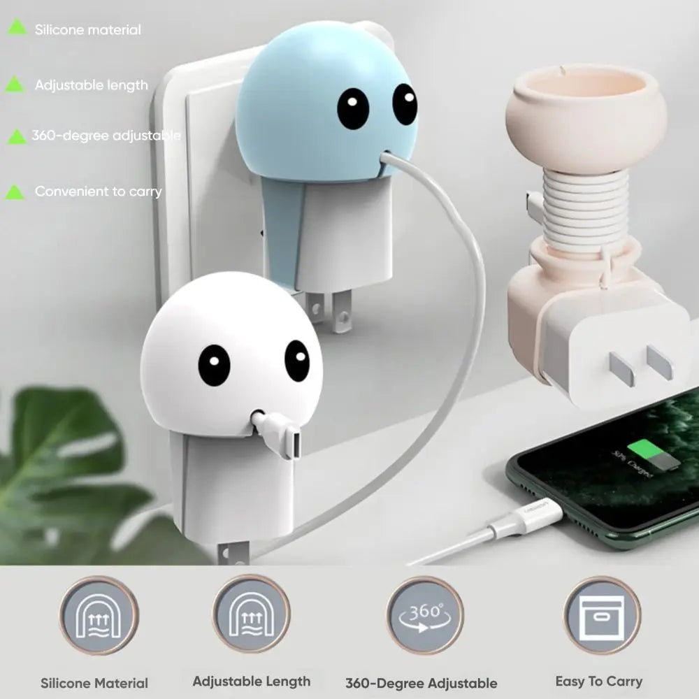 Silicone Cable Winder & Cord Organizer – Cartoon Design Cable Cord Organizer Axl