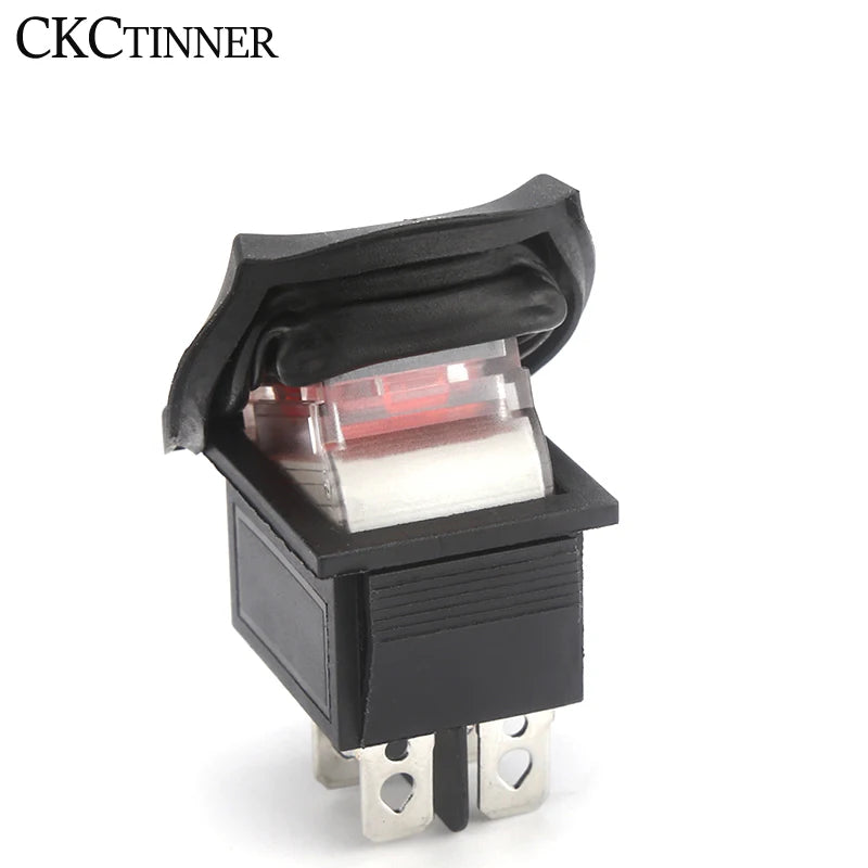 KCD4 Rocker Switch ON/OFF 4-Pin 6-Pin Illuminated 16A 250V Rocker Power Switch Axl