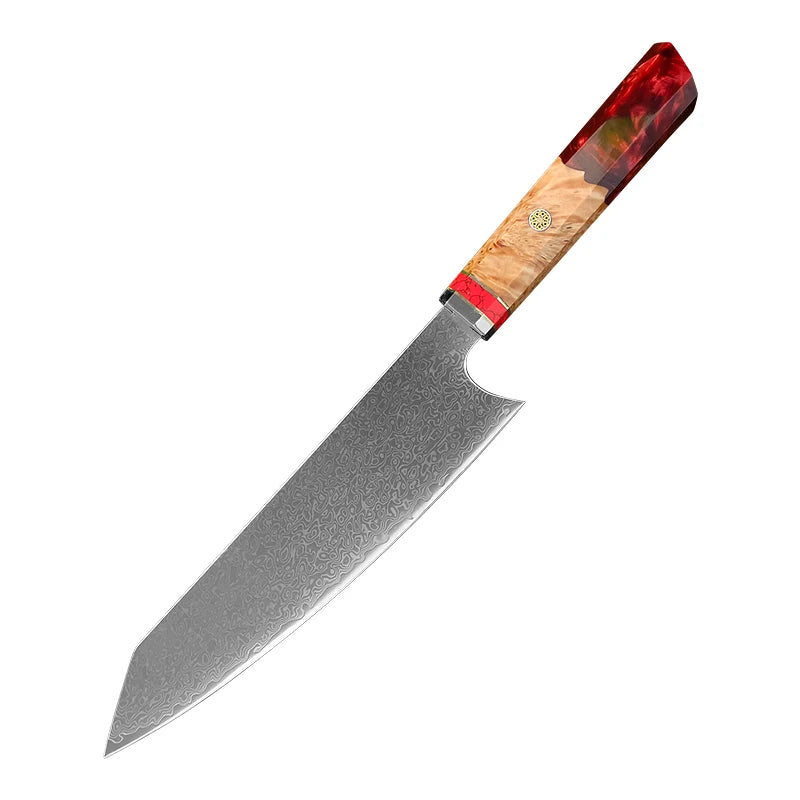 VG10 Damascus Steel Gyuto Chef Knife – Japanese Kitchen Knife Damascus Chef Knife Axl Cleaver Knife