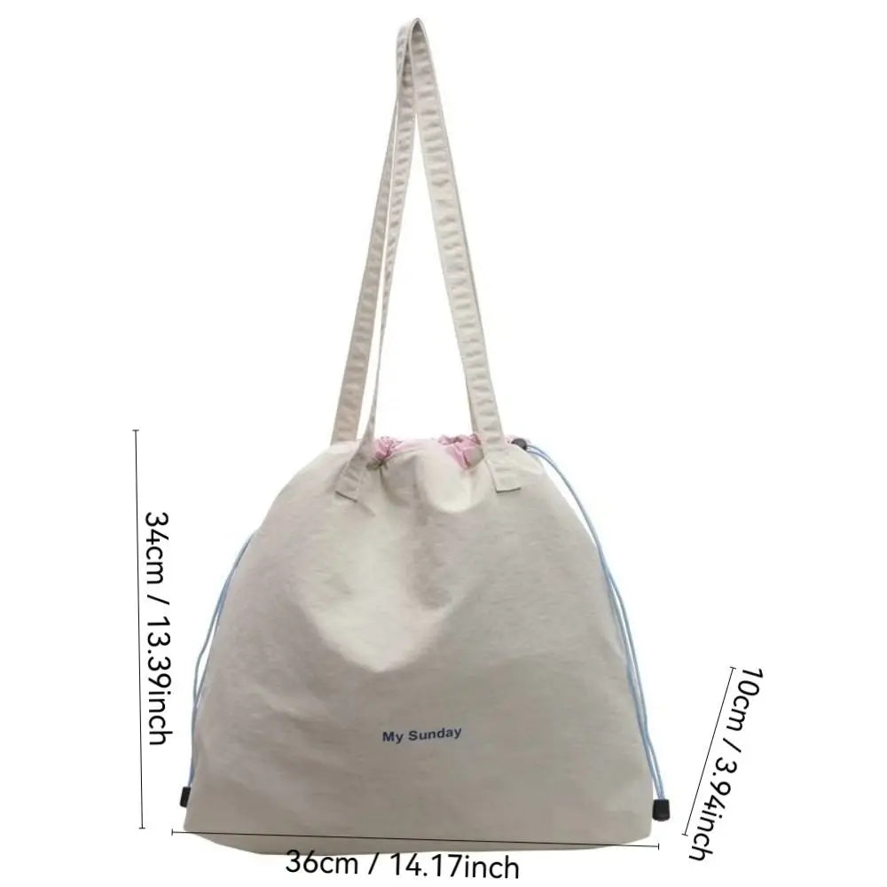 Large Canvas Shoulder Tote Bag – Women's School & Office Bag Canvas Shoulder Tote Axl