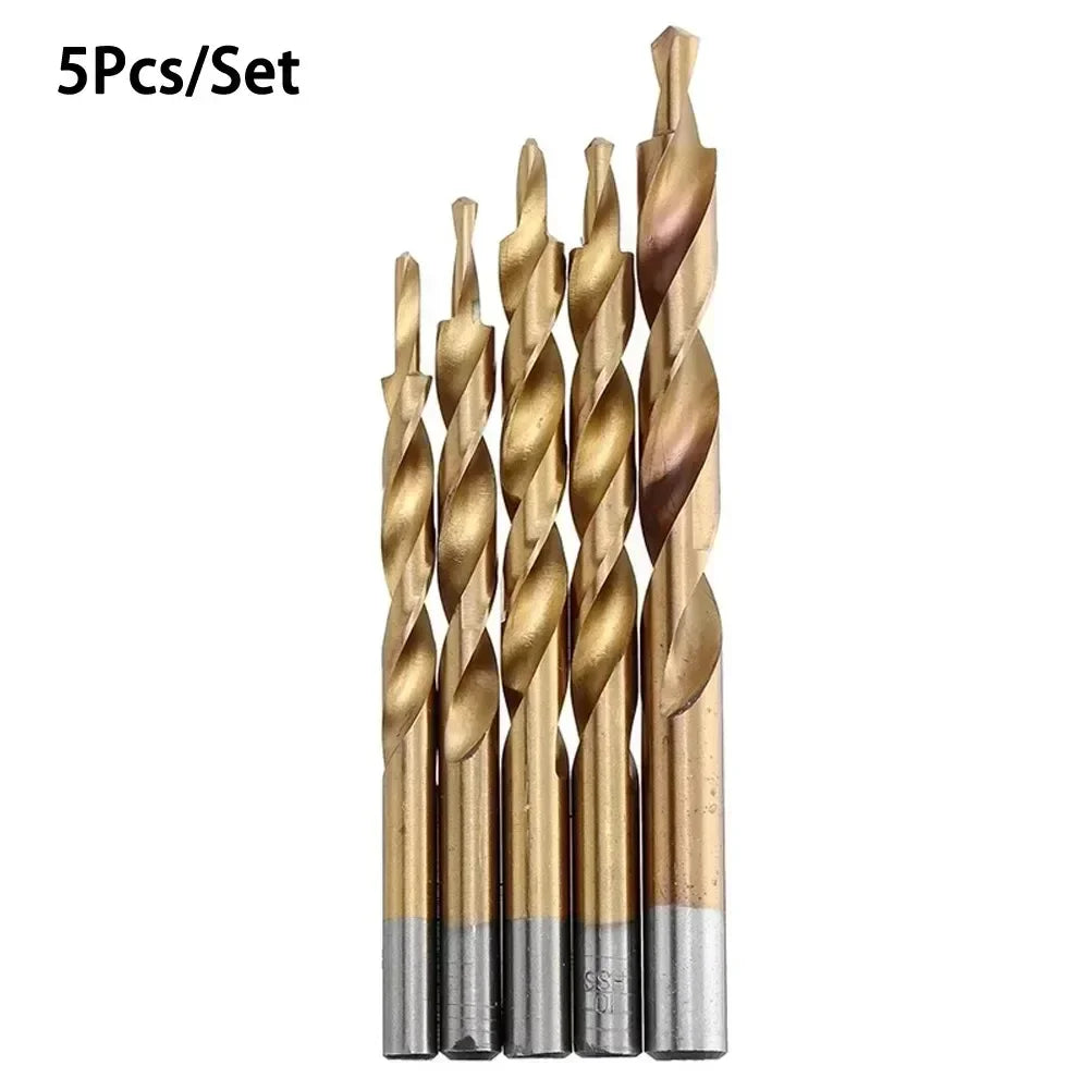 NEWONE HSS Spiral Step Drill Bit – Wood Pocket Hole Drilling Step Drill Bit Axl 5Pcs Set China Mainland