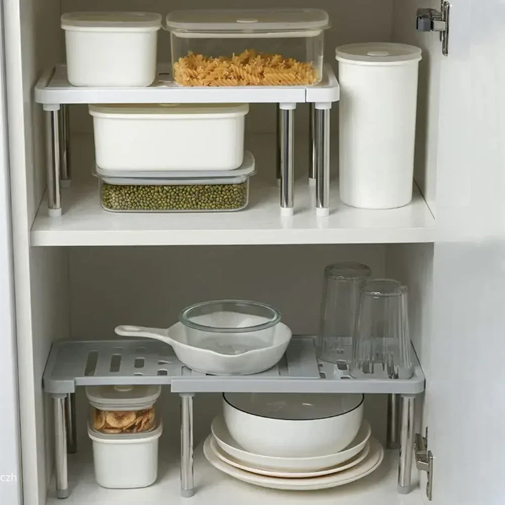 Expandable Storage Shelf Organizer – Adjustable 35–61 cm Rack Storage Shelf Organizer Axl