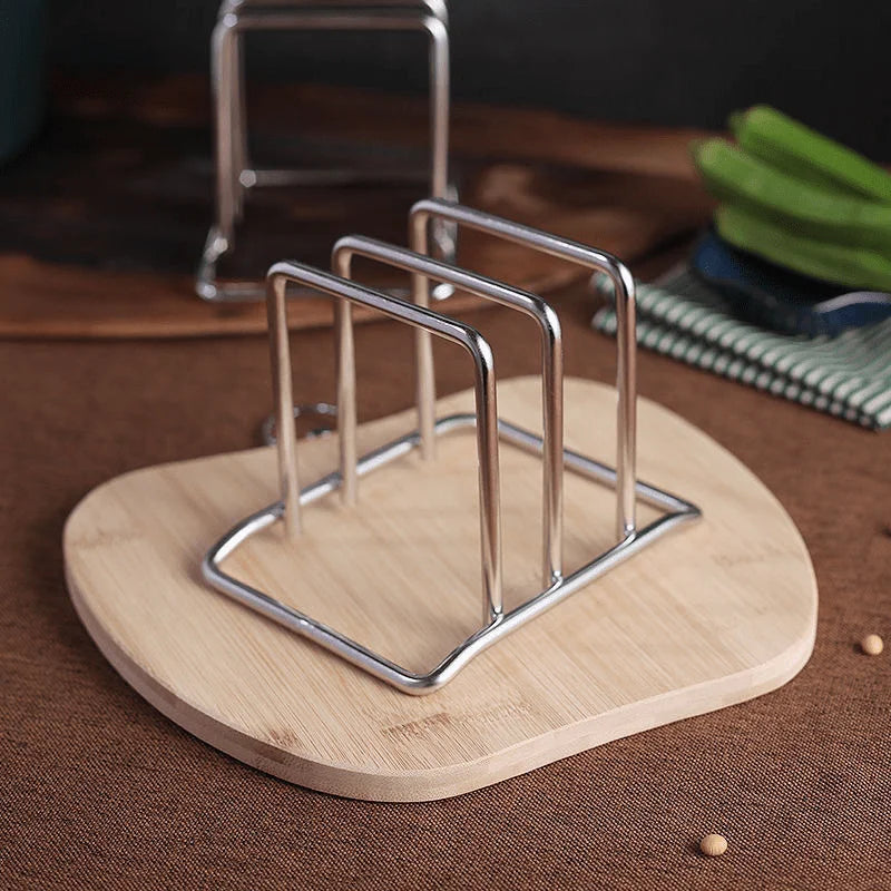 4-Pack Stainless Steel Cutting Board Rack – Kitchen Organizer Cutting Board Rack Axl