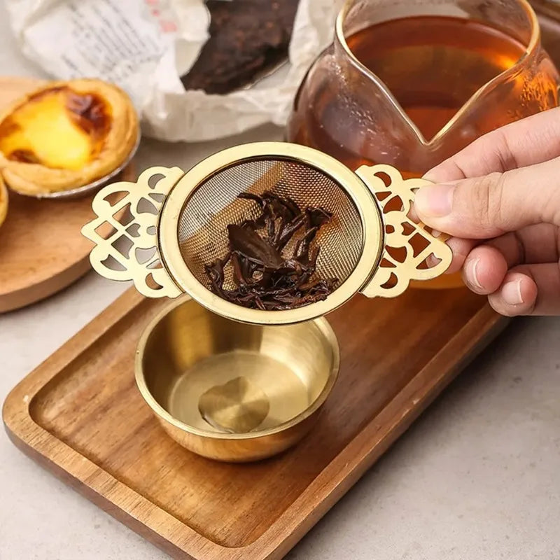 Fine Mesh Stainless Steel Tea Strainer – Double Ear Infuser Tea Strainer Axl