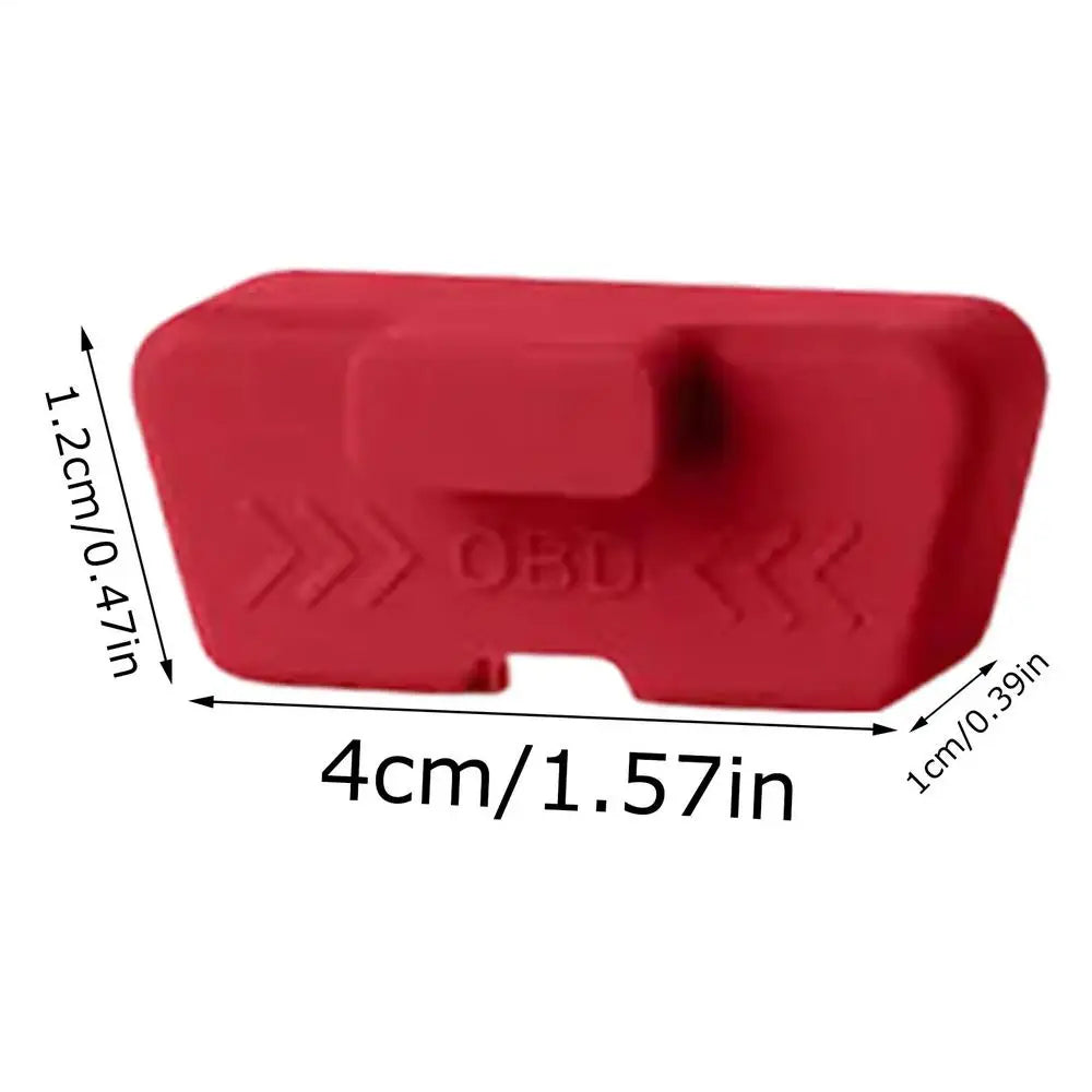 Silicone OBD Port Cover – Anti-Theft Protective Sleeve OBD Port Cover Axl Volcanic Red