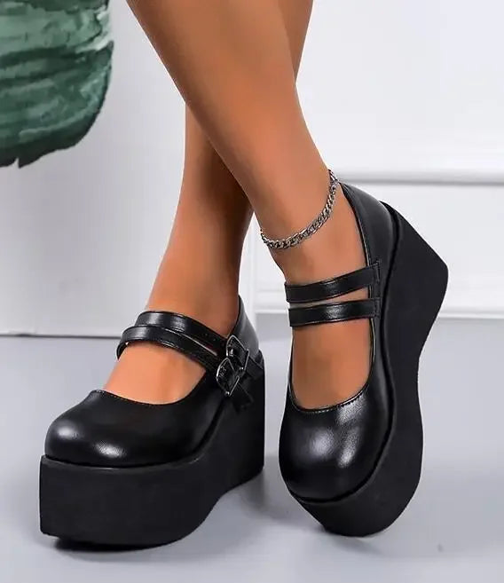 Women's Lolita Mary Jane High Heels – Gothic Sweet Pumps Lolita High Heel Pumps Axl black matte 39