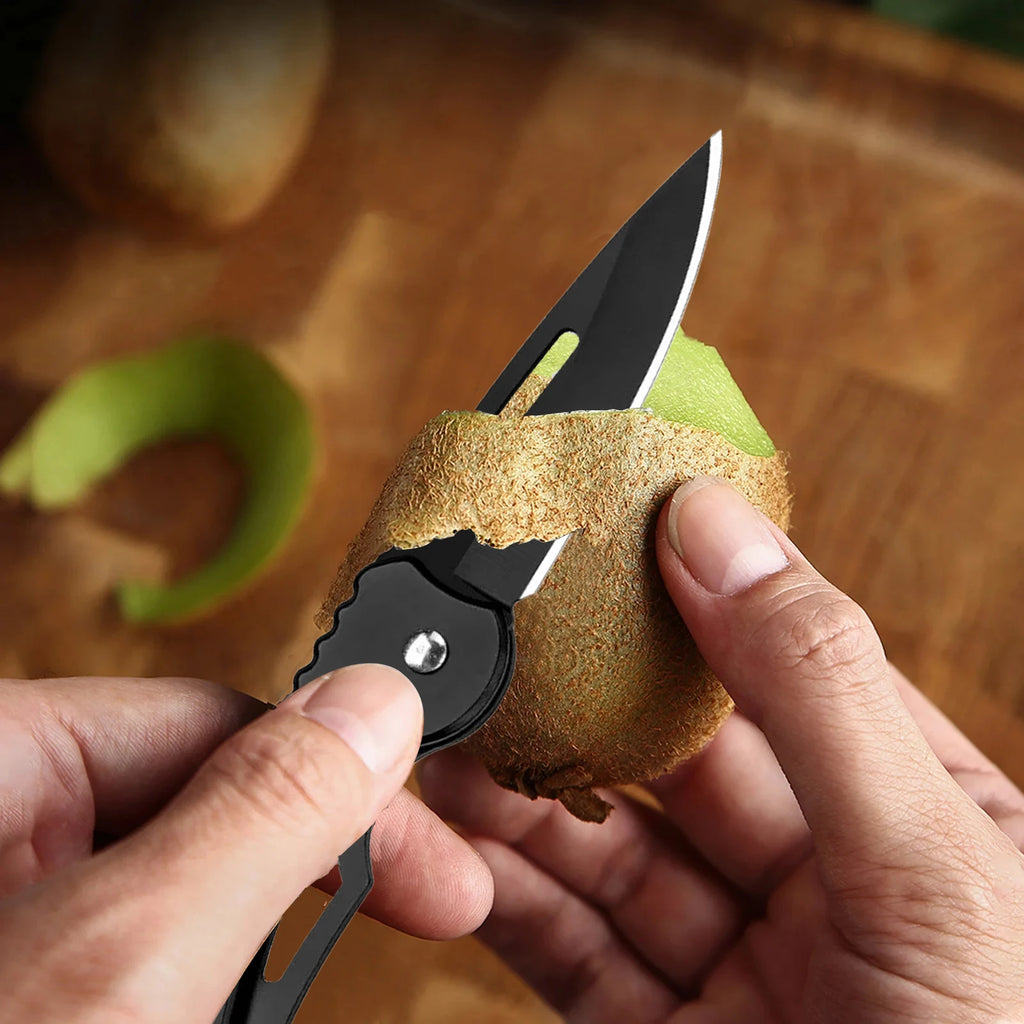 Stainless Steel Folding Pocket Knife – Keychain Multi-Tool Folding Pocket Knife Axl