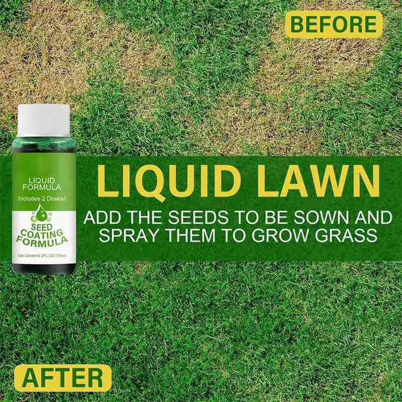 Hydro Mousse Liquid Lawn Seed Spray – Turf Growth Booster 59ml Liquid Lawn Spray Axl