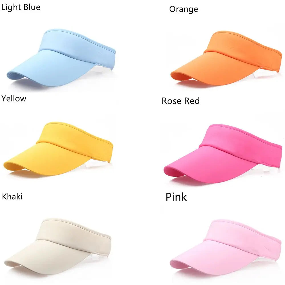 Adjustable Sun Visor Hat – Unisex Sports Tennis Golf Cap Sports Sun Visor Axl