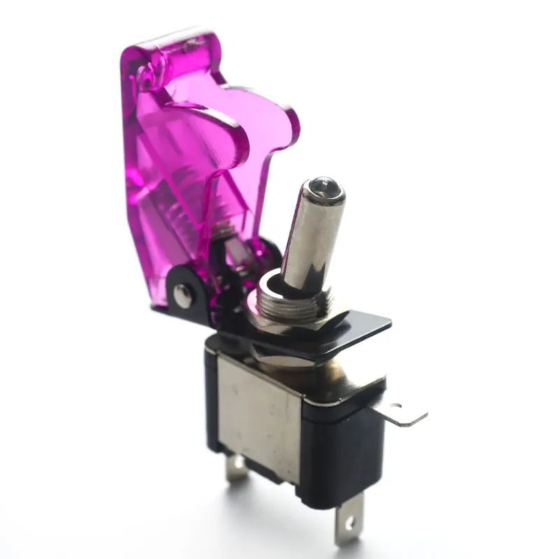 LED Toggle Switch Aircraft Flip Guard Cover – 12V Car Truck LED Toggle Switch Axl Purple