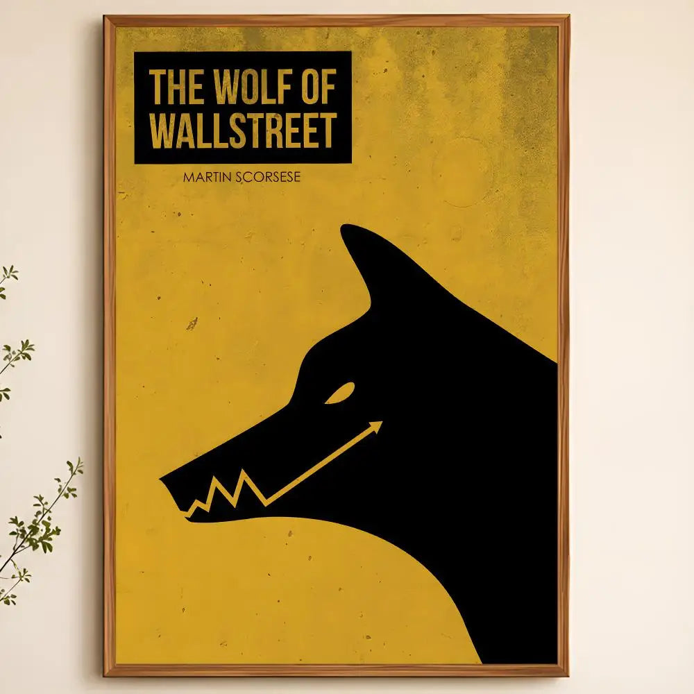 Wolf of Wall Street Movie Poster – Peel & Stick PVC Wall Art Movie Wall Poster Axl White09 30X40cmNoframe