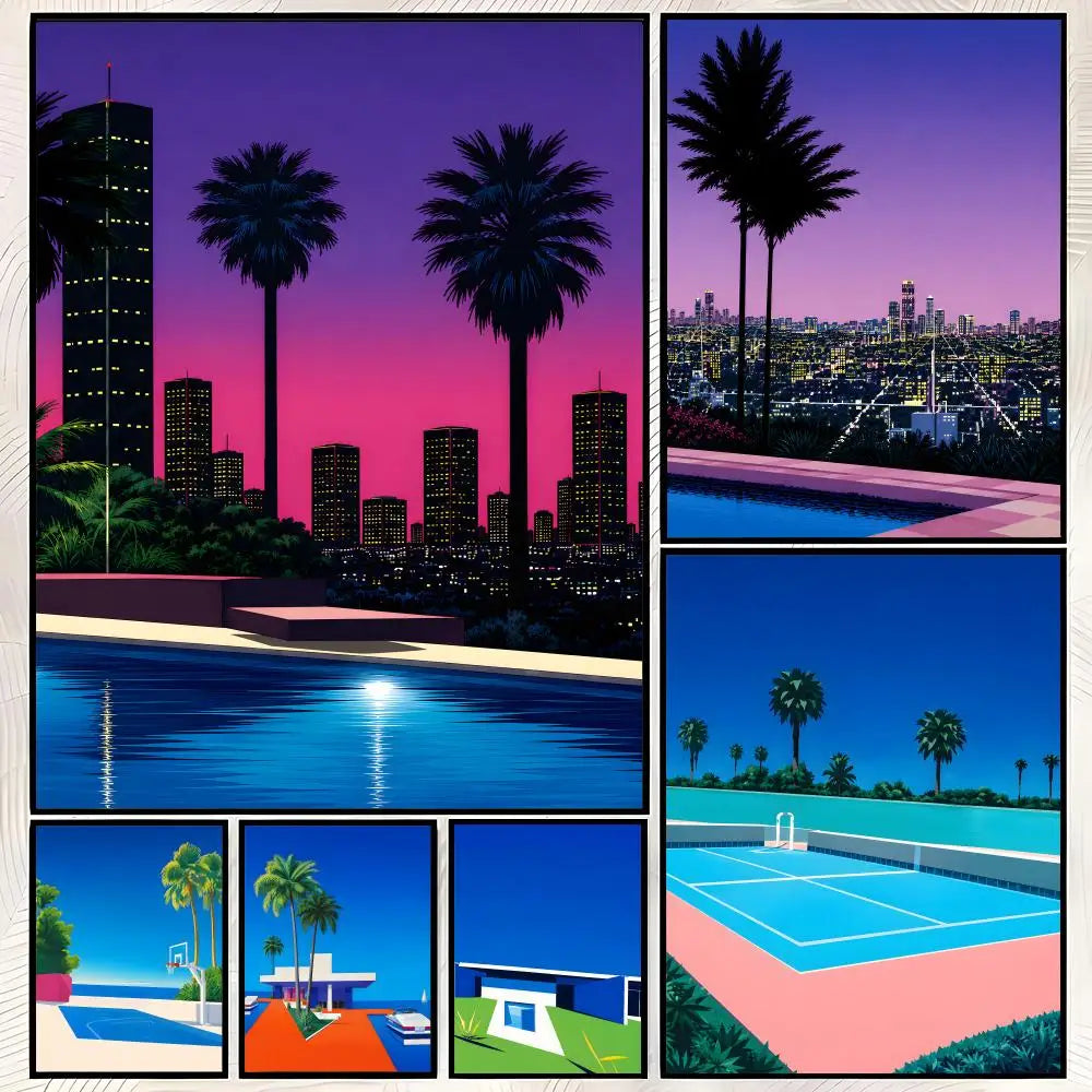 Hiroshi Nagai Art Poster – Self-Stick Waterproof Wall Decor Wall Art Poster Axl