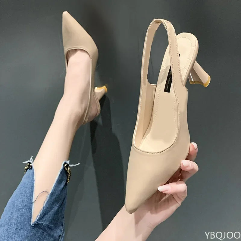 Women's Pointed Toe Stiletto Heels – Slip-On Dress Shoes Stiletto Heel Shoes Axl