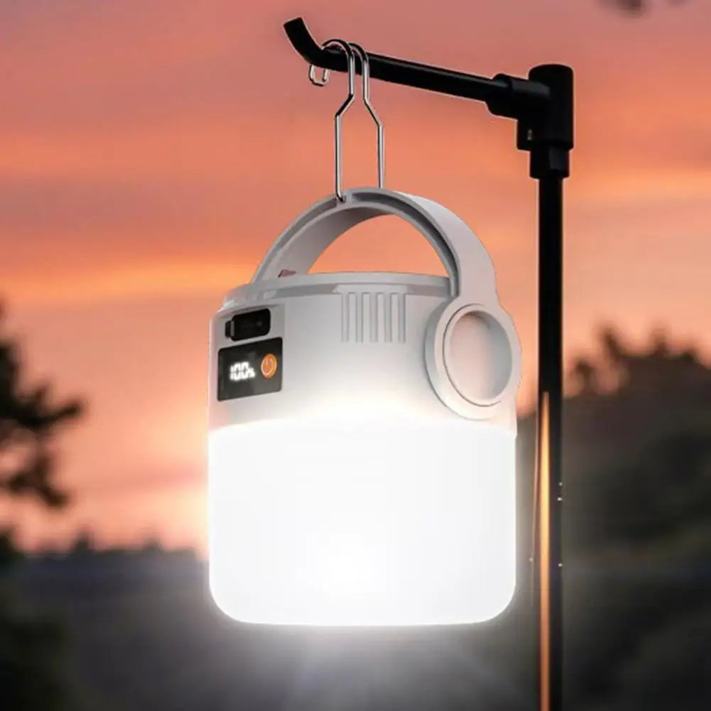 Solar COB LED Camping Light | 4 Modes & Digital Display Solar Camping Lantern Axl