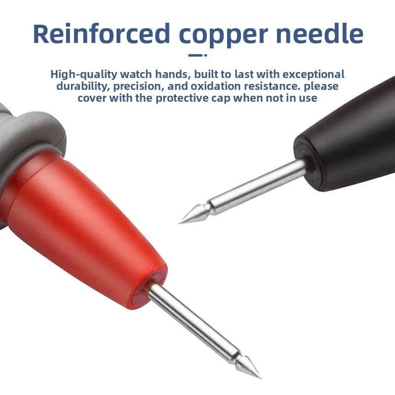 Multimeter Test Leads 1000V/20A – Gold-Plated Probe Tips Multimeter Test Leads Axl