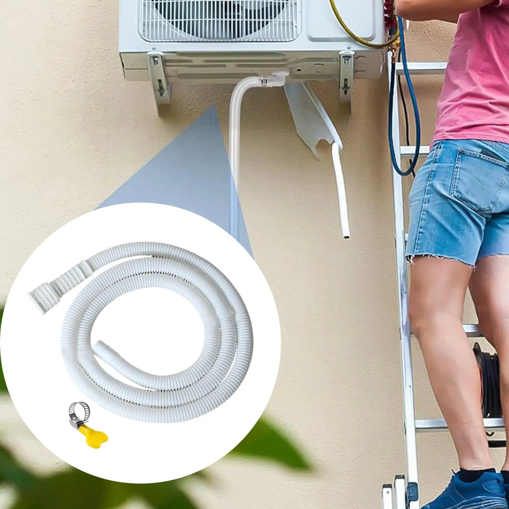 Flexible AC Drain Hose with Clamp – Leak-Proof 2–5M Pipe Appliance Drain Hose Axl