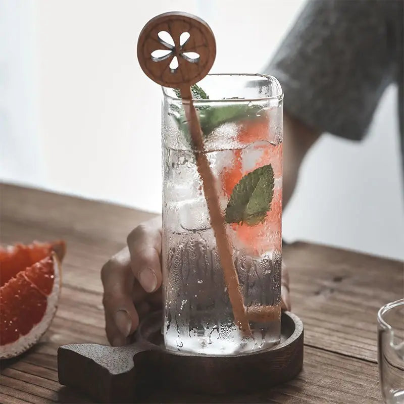 KEMORELA Square Borosilicate Glass – Large Capacity Drink Cup Borosilicate Drinking Glass Axl