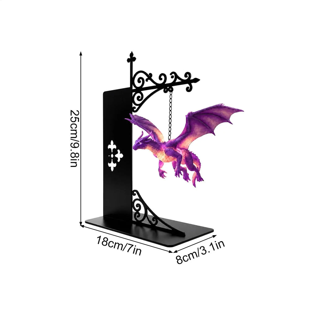 Dragon Bookshelf Lamp – Warm LED Vintage Library Lantern Decorative Bookshelf Lamp Axl