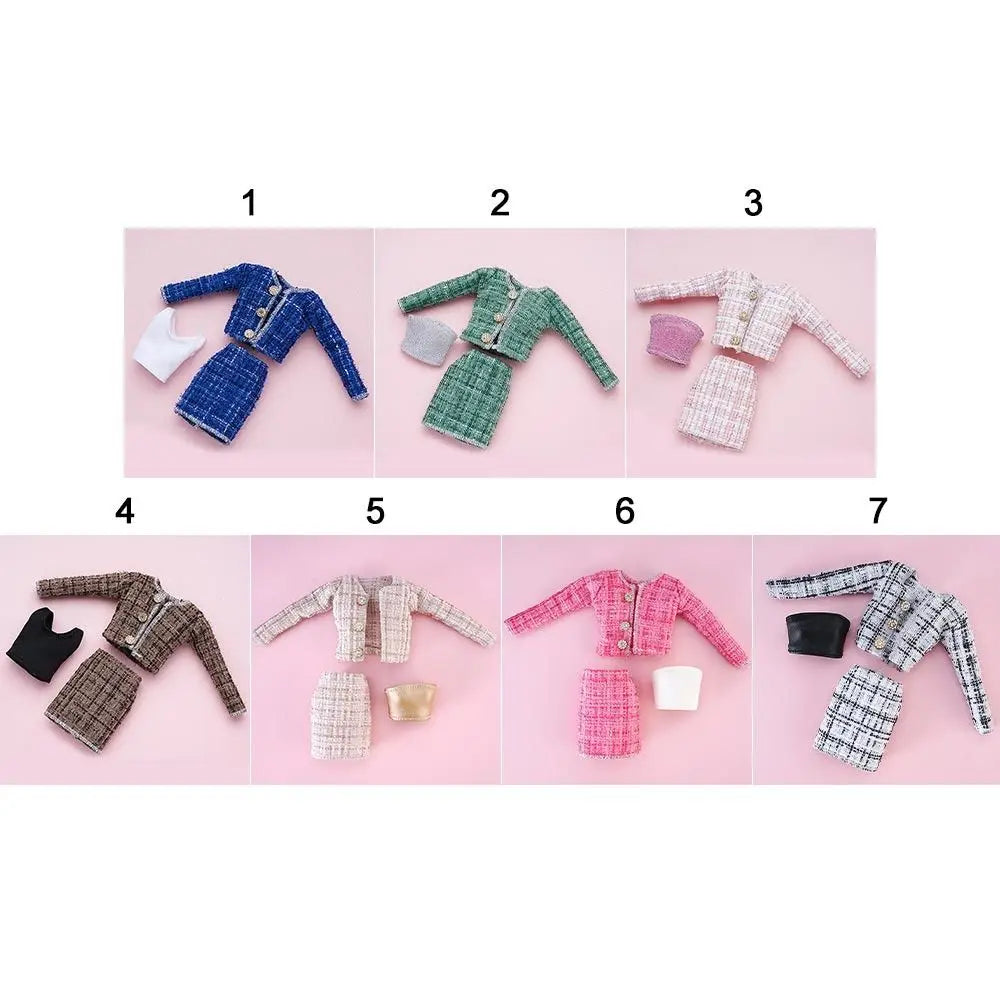 1/6 Doll Winter Outfit – Elegant Coat & Skirt Set for 29–32cm Doll Clothing Set Axl
